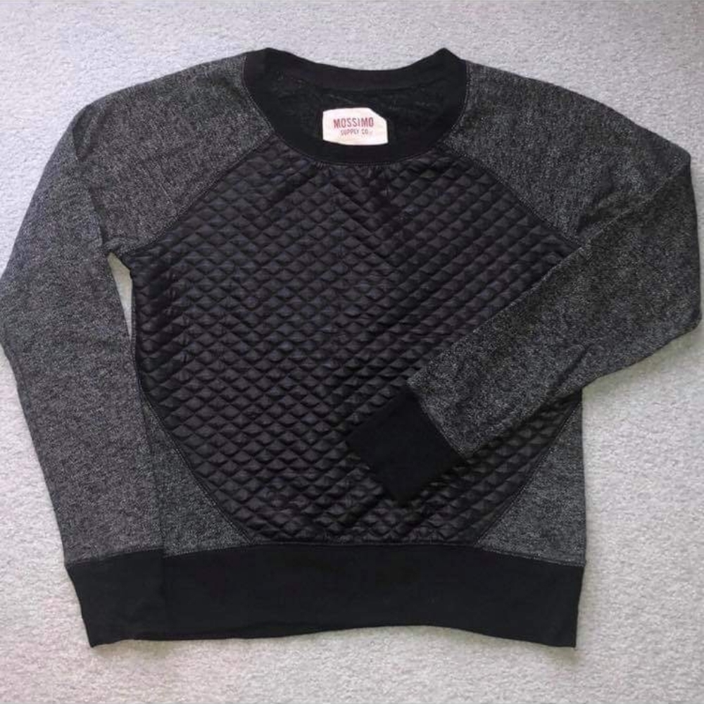 Blue and gray sweater